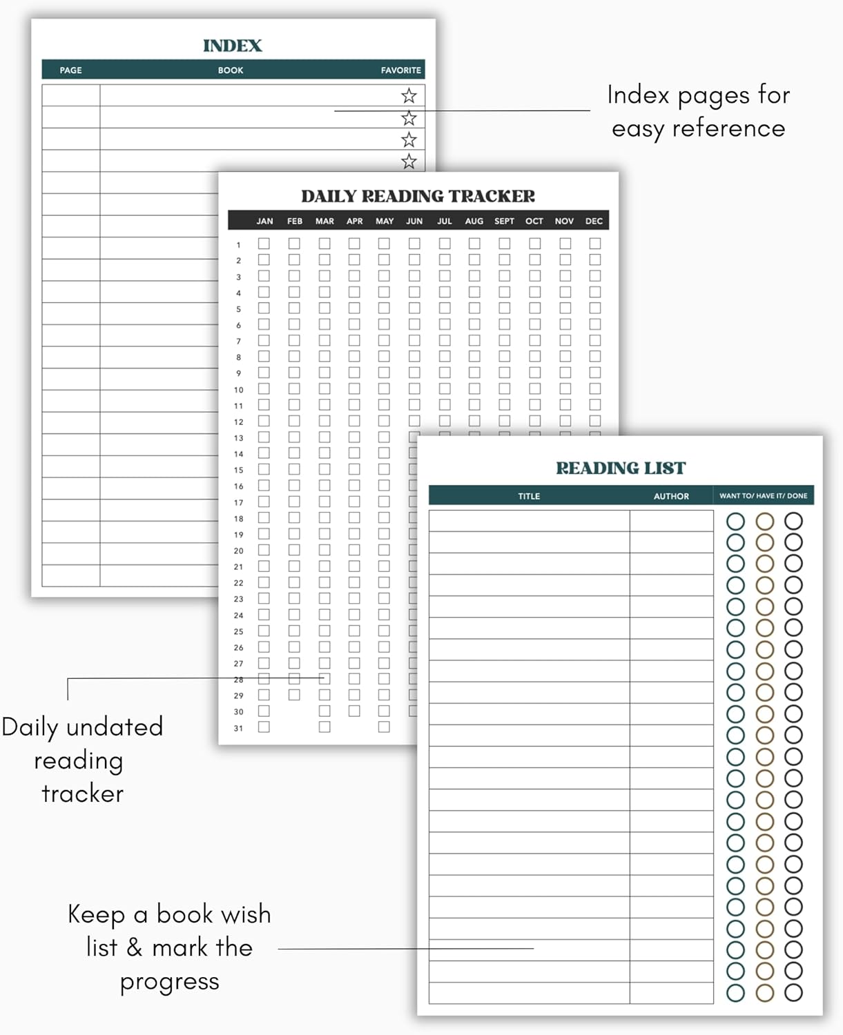 Book Club Reading Journal