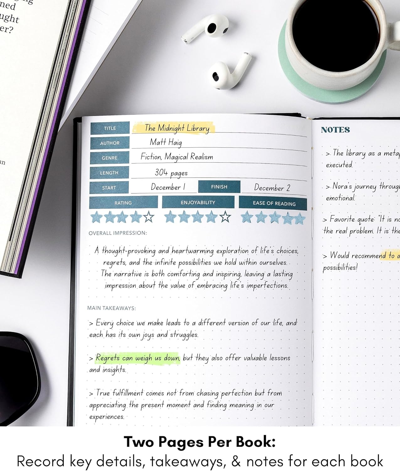 Book Club Reading Journal